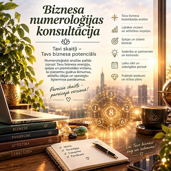Biznesa numeroloģijas konsultācija
